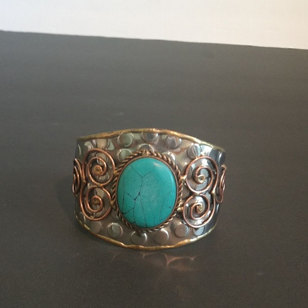 👌 New Large Silver Cuff Bracelet